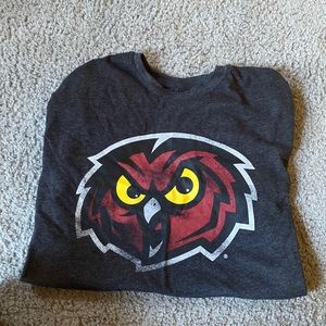 E5 large Temple owls short sleeve shirt